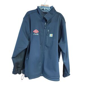 Carhartt Men's Crowley Rain/Wind Jacket Black Sz 3XL Black NWOT